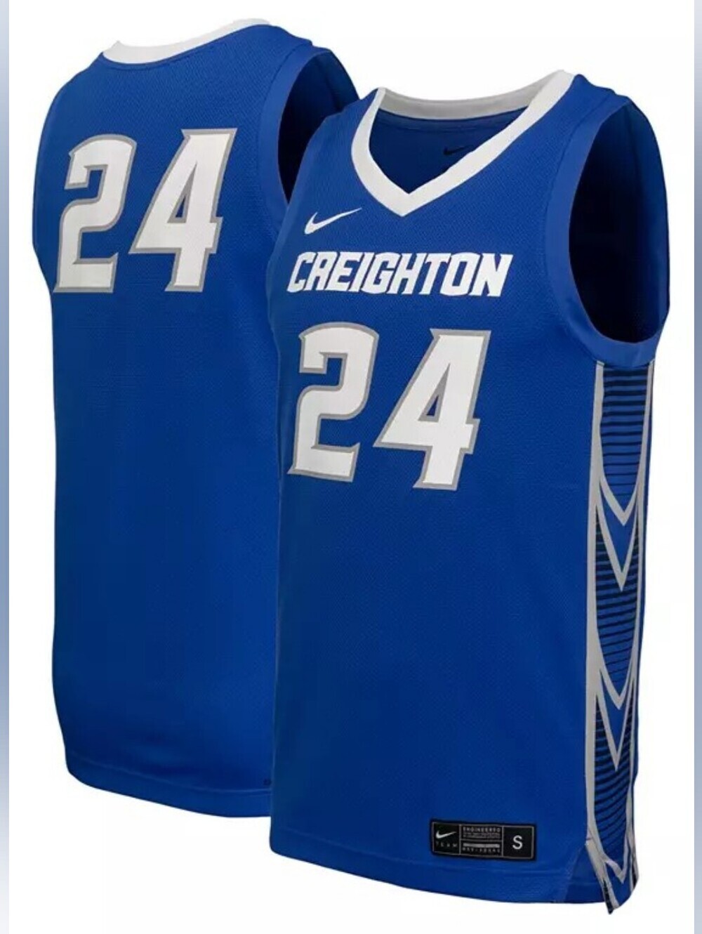 Nike Royal Blue Creighton #24 Basketball Jersey